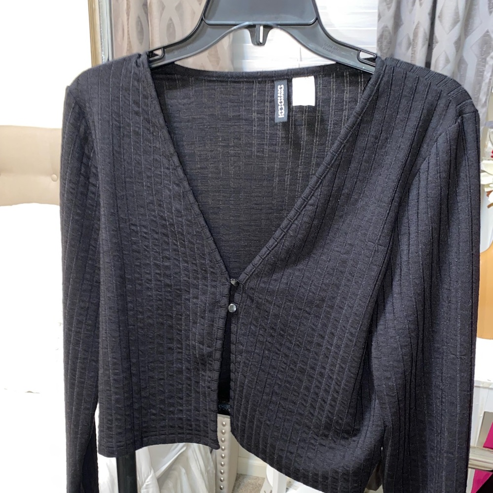 Thin black cardigan
